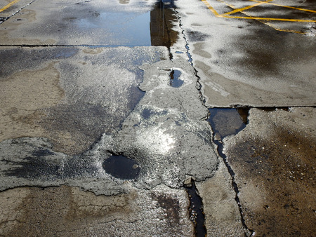 wet street floorの写真素材