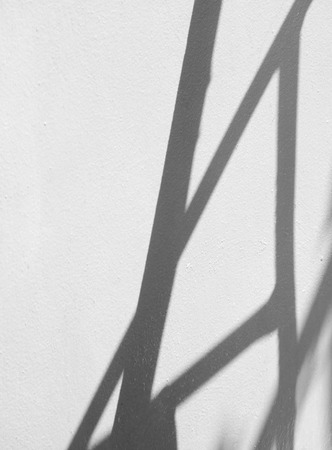 abstract shadow on white wall backgroundの写真素材