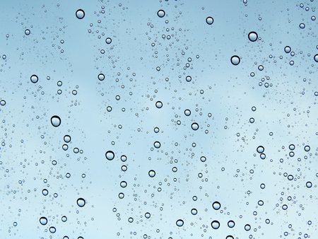 rain drop on glass of car textureの写真素材