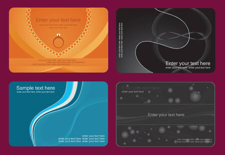 Set of colorful cardのイラスト素材