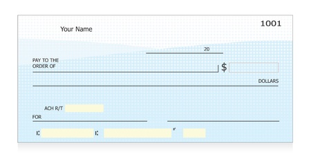 Blank check vector Blank check vector