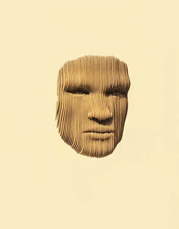 Mask of a manの写真素材