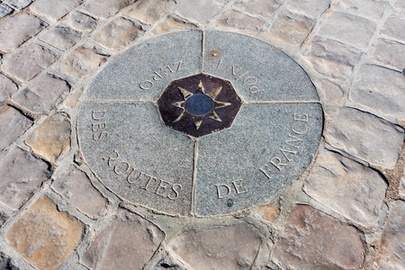 Point Zero, the point from distances in France are measured for map making.