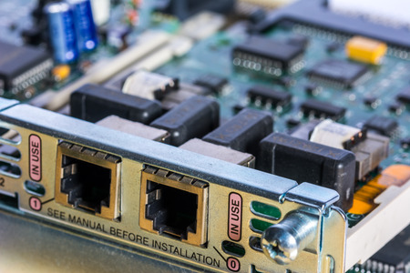 Voice over IP  VoIP  Telephony Assembly Boardの写真素材