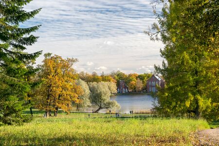The Catherine Park of the Museum-reserve Tsarskoye Selo in Russiaのeditorial素材