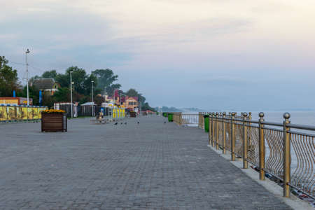 RUSSIA, ZELENOGRADSK, KALININGRAD REGION - August 2016: the Promenade of the town of Zelenogradsk on the coast of the Baltic seaのeditorial素材