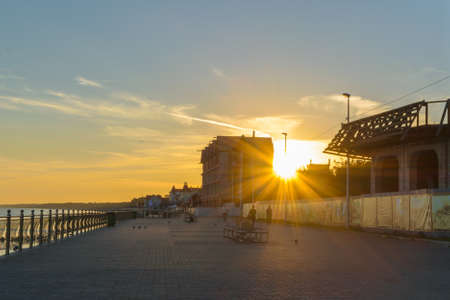 RUSSIA, ZELENOGRADSK, KALININGRAD REGION - August 2016: the Promenade of the town of Zelenogradsk on the coast of the Baltic seaのeditorial素材