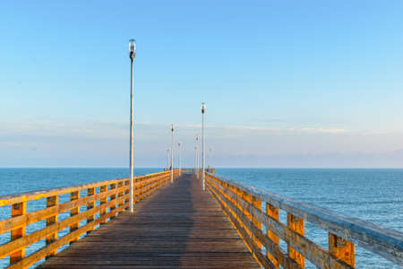 Pier in Zelenogradsk on the Baltic seaの写真素材