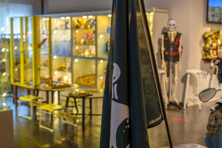 RUSSIA, KALININGRAD REGION, ZELENOGRADSK, - August 2016: the Museum of skulls and skeletons in hotel...