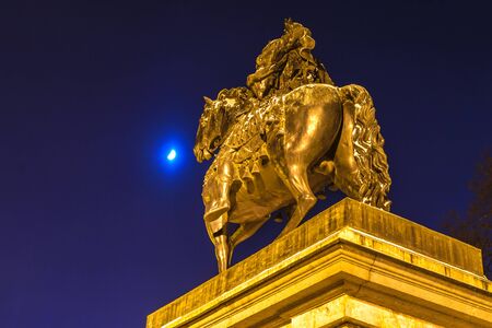 RUSSIA, SAINT PETERSBURG - January, 2017: the Monument to Peter 1. Maple street in Engineering the square in front of Mikhailovsky castleのeditorial素材