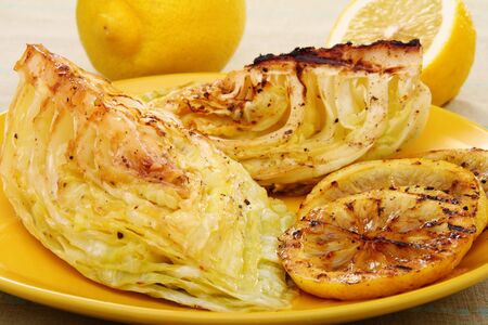 Sliced cabbage with lemon sauce 
 の写真素材