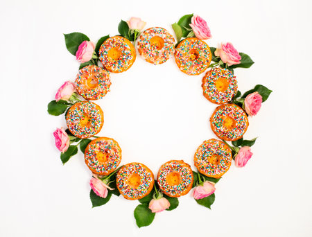 Chocolate fondant lava cake with orange zest and fresh mint close up. Concept of dessert for the holiday.の写真素材