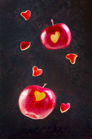 Orange jam with pieces of zest in a glass jar and slices of fresh orange with a copy space. selective focus.の写真素材