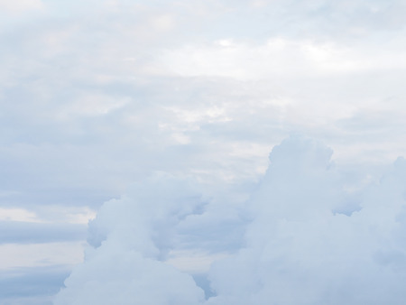 Sky and clouds in summer time background, Colorful dramatic sky with cloud at afternoon. A beautiful blue sky and cloud.の写真素材