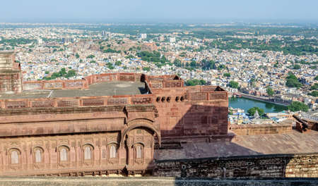 Cityscape of Jodhpur from Mehrangarh Fortの写真素材