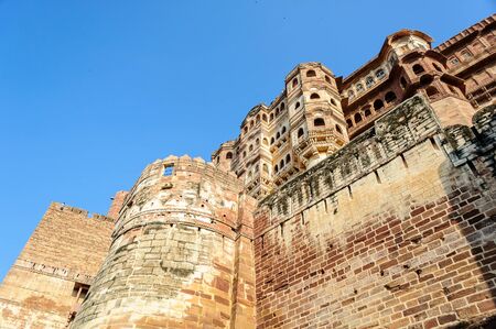 Different parts of Mehrangarh Fort, Rajasthan, Jodhpur, Indiaの写真素材