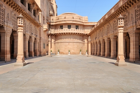 Inner view of Umaid Bhawan Palace of Jodhpur, Rajasthan, Indiaのeditorial素材
