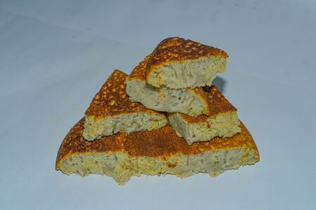 Pices Of Home Made Cake By Black Gram & Rice Paste. Indian Delicious Tasty Food.