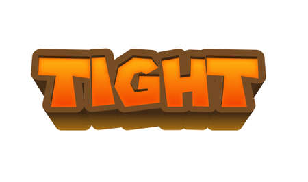 Tight Text for Title or Headline. In 3D Fancy Fun and Futuristic styleの写真素材