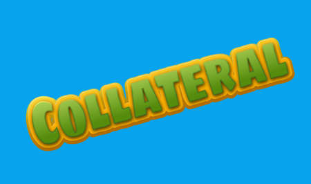 Collateral Text for Title or Headline. In 3D Fancy Fun and Futuristic styleの写真素材