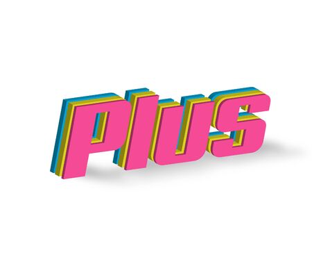 Plus Text for Title or Headline. In 3D Fancy Fun and Futuristic styleの写真素材