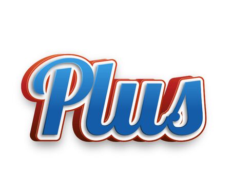 Plus Text for Title or Headline. In 3D Fancy Fun and Futuristic styleの写真素材
