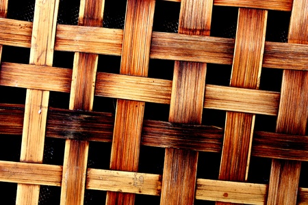bamboo wood texture,Thai handworkの写真素材
