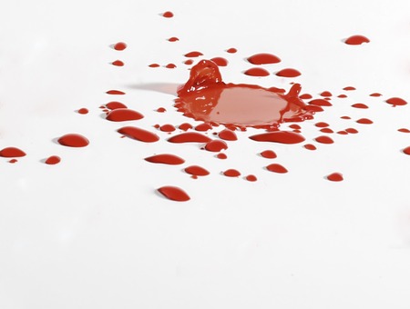 Blood dropingの写真素材