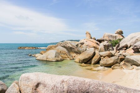 Hin Ta is a stone that looks like a penis. In Koh Samui, Thailandの写真素材