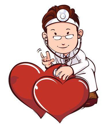 Doctor with heart Medical Health Careのイラスト素材