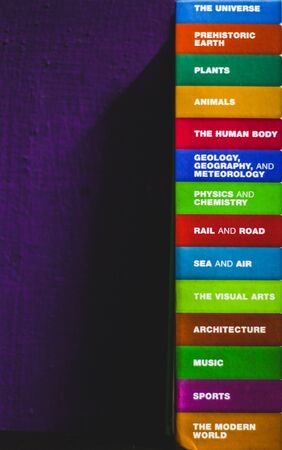 Visual dictionary. Topic and Category on colorful background for Dictionary.の写真素材