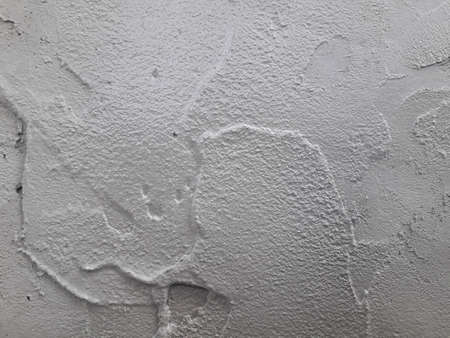 Gray cement wall Broken wall Due to lack of standards causing cracksの写真素材