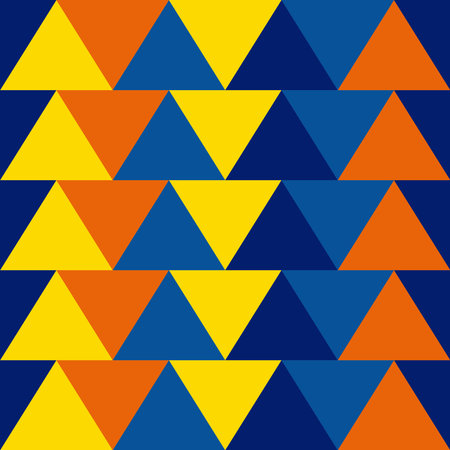 blue, yellow, orange, lattice-contiguous checkered backgroundのイラスト素材