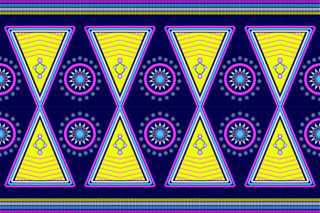 Pattern background from geometric shapes blue pink white yellowstripes. For destroying gift wrap book cover clothes table cloth.のイラスト素材