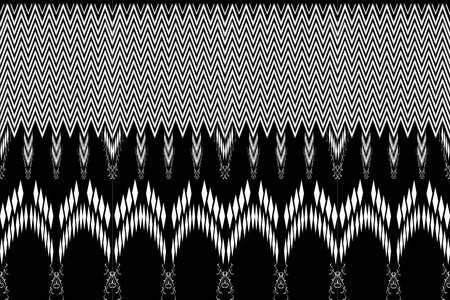 Pattern modern background from geometric shapes, black and white stripes. For print destroying gift wrap, book cover, clothes, table cloth.のイラスト素材