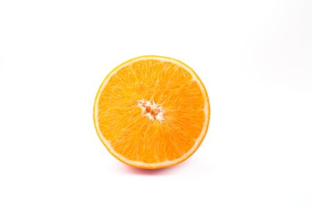 Orange isolated on white backgroundの写真素材