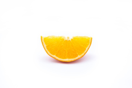 Orange isolated on white backgroundの写真素材
