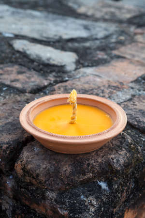 Thai style candle cupの写真素材