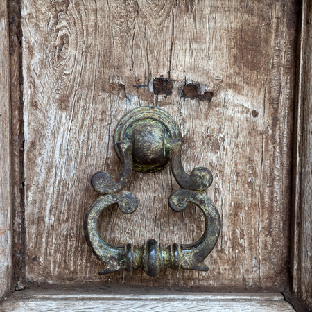 Ancient door handle Thai style