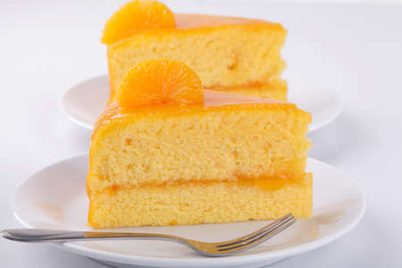 orange cakeの写真素材
