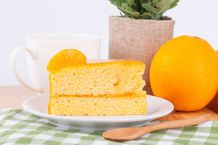 orange cakeの写真素材