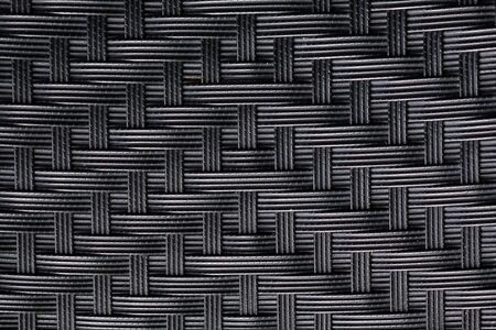 textured surface of interlaced nylon stringsの写真素材