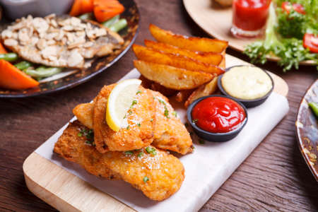 Fish and chipsの写真素材