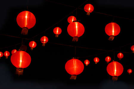 Chinese red lanternの写真素材