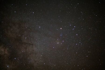 Close - up Milky Way galaxy, Long exposure photograph, with grain.の写真素材