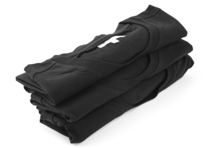 black T-shirt