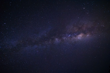 Milky way galaxy and space dust in the universe, Night starry sky with starsの写真素材