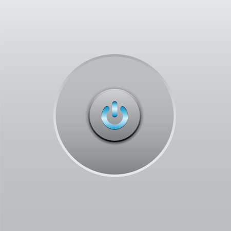 button switch power led blue light