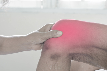 Knee pain in older people.の写真素材