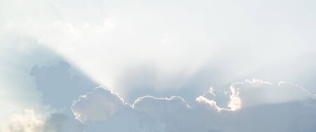 The sky and sunshine are beautiful during the day and the clouds